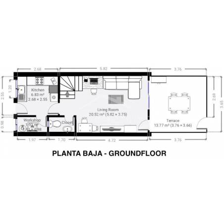 Sprzedaż - Nieruchomości - Dom piętrowy - Callao Salvaje 2